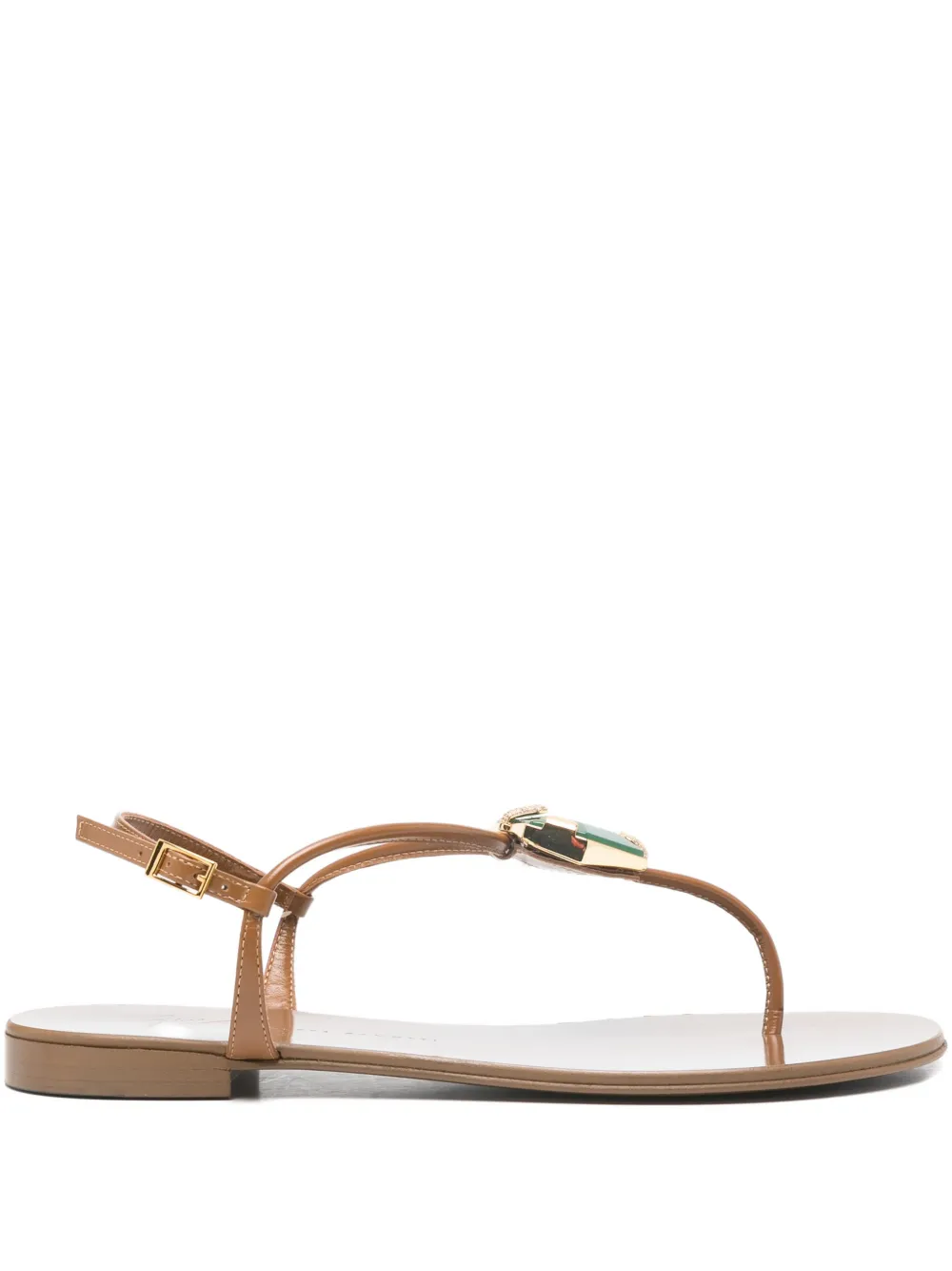 Giuseppe Zanotti leather sandals - Marrone