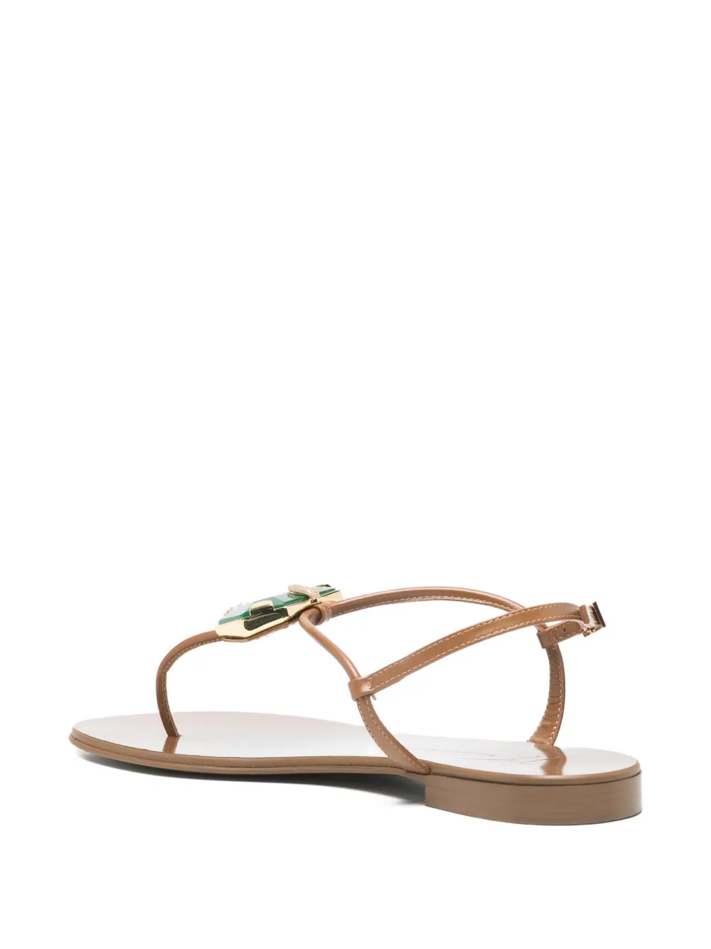 Giuseppe Zanotti Leren sandalen Bruin