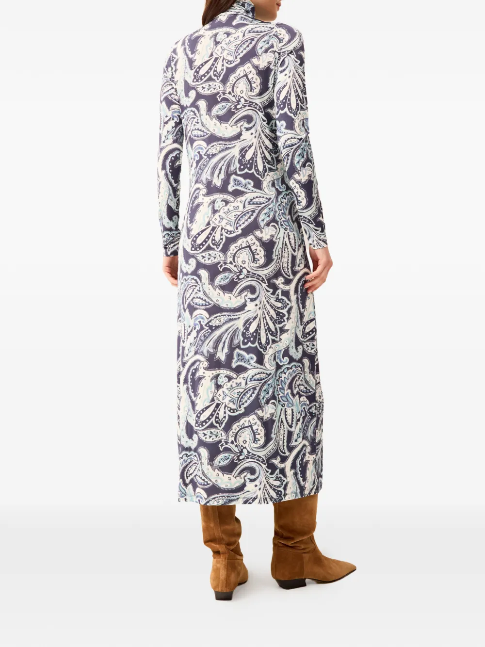 Marie Oliver Paxton paisley-print dress - Blauw