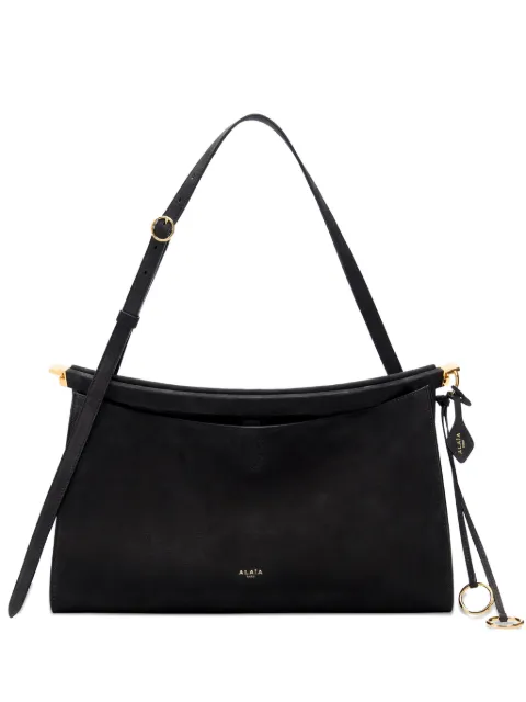 Alaïa 35 Le Click Pocket nubuck shoulder bag