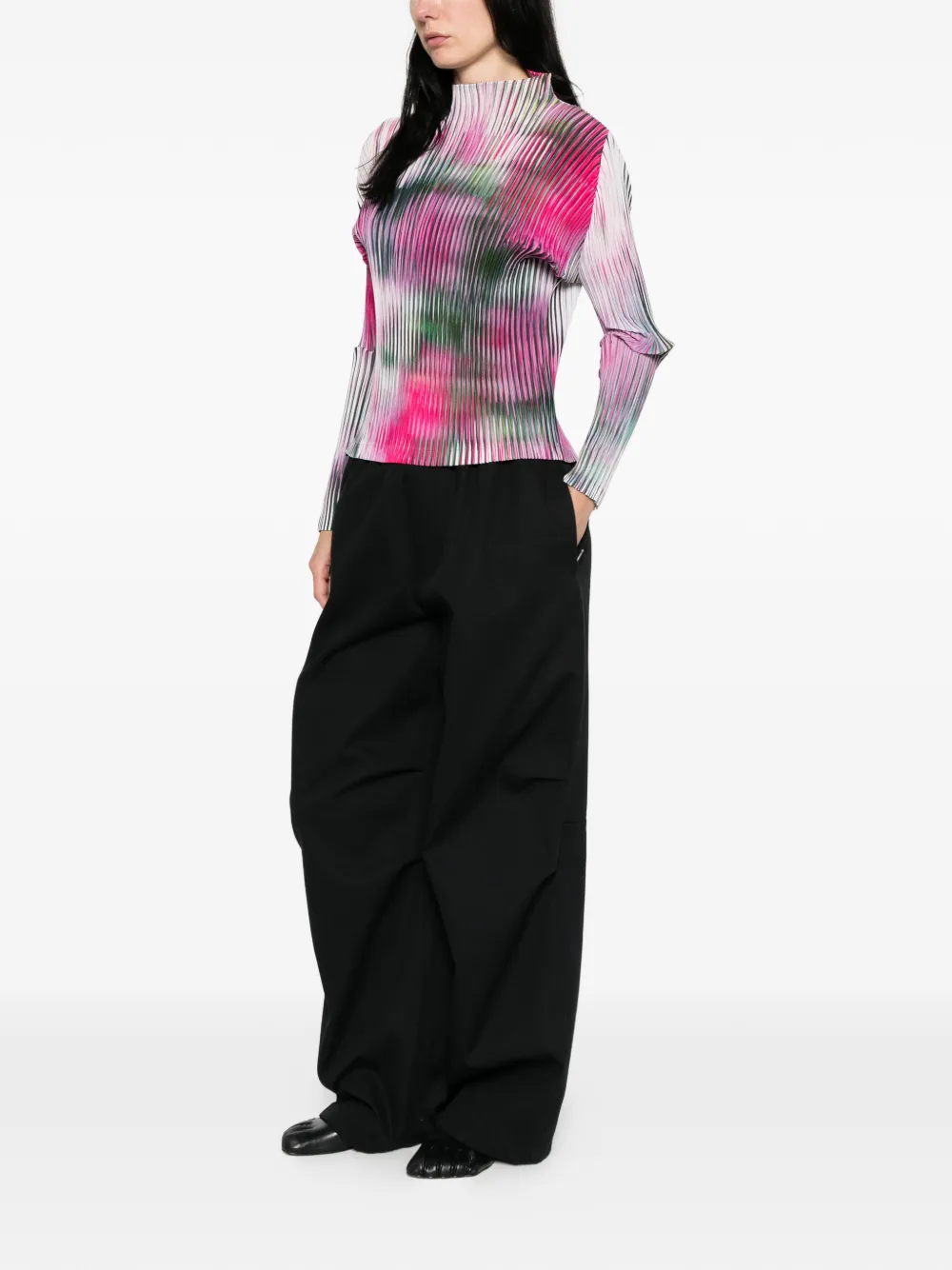  Issey Miyake Obscure Pleats Top - Pink 