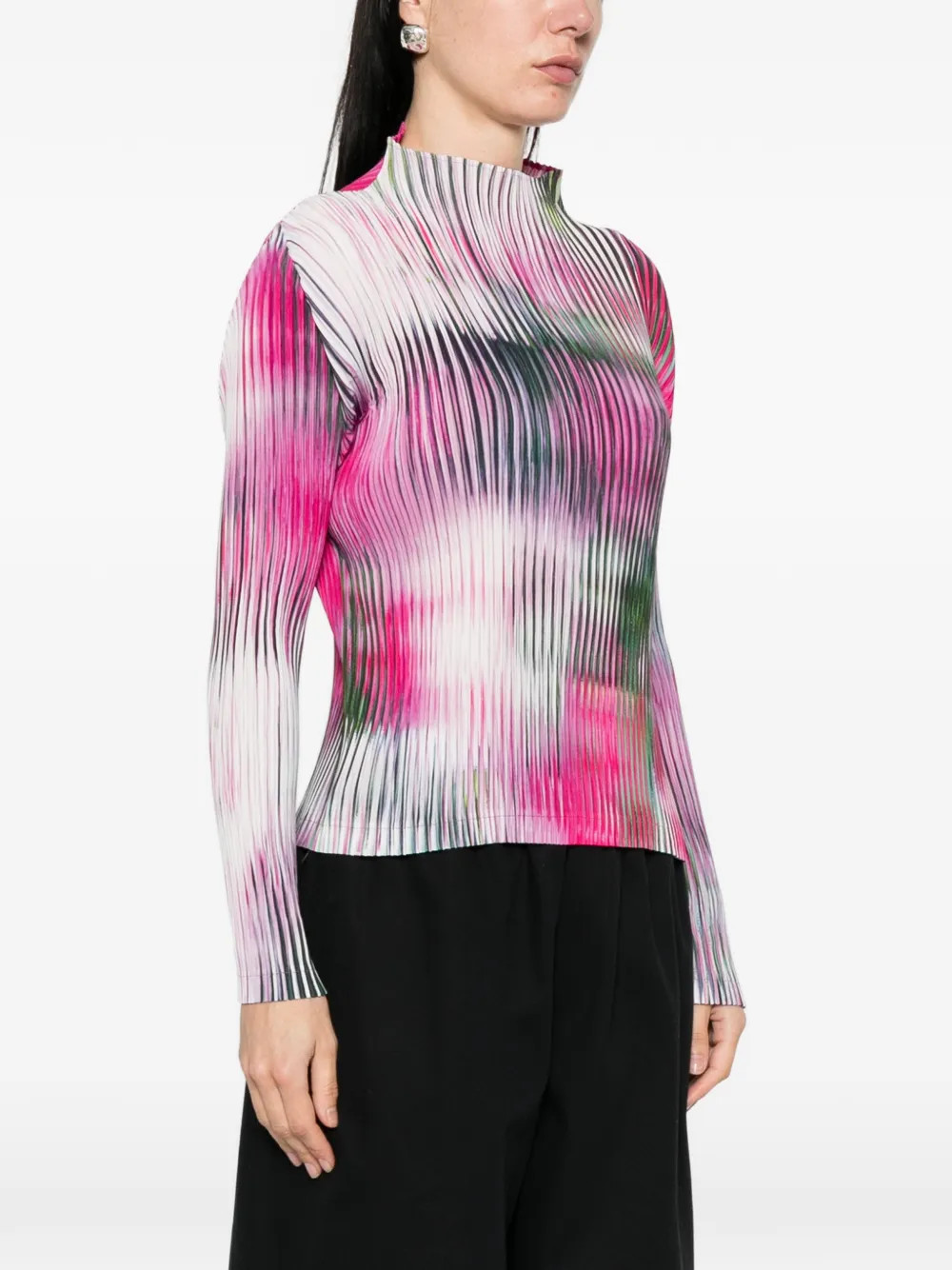  Issey Miyake Obscure Pleats Top - Pink 