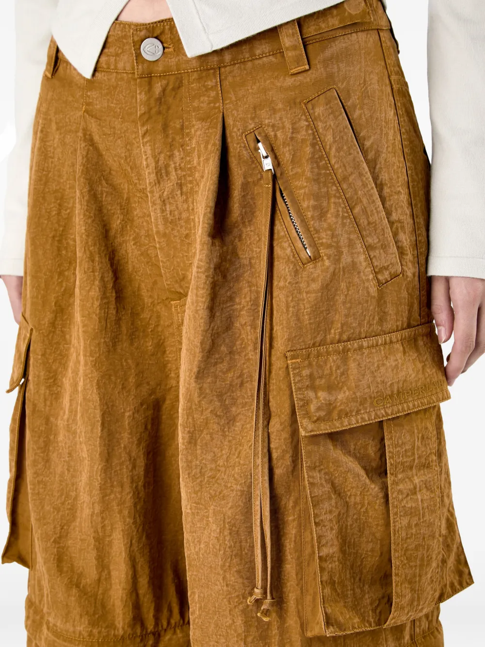 CamperLab Broek met cargo zakken Beige