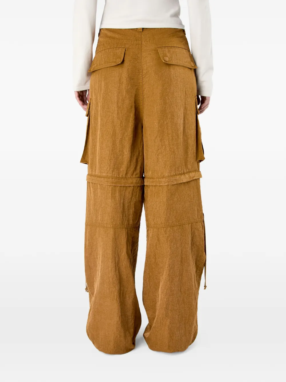 CamperLab Broek met cargo zakken Beige