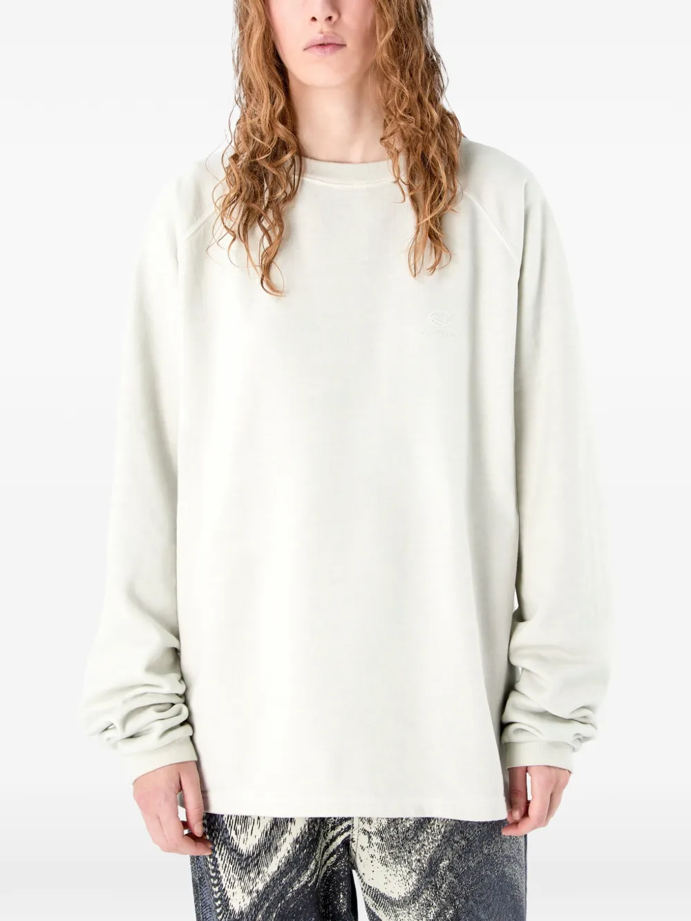  Camperlab Crew-neck Cutout Sweatshirt - Grey 