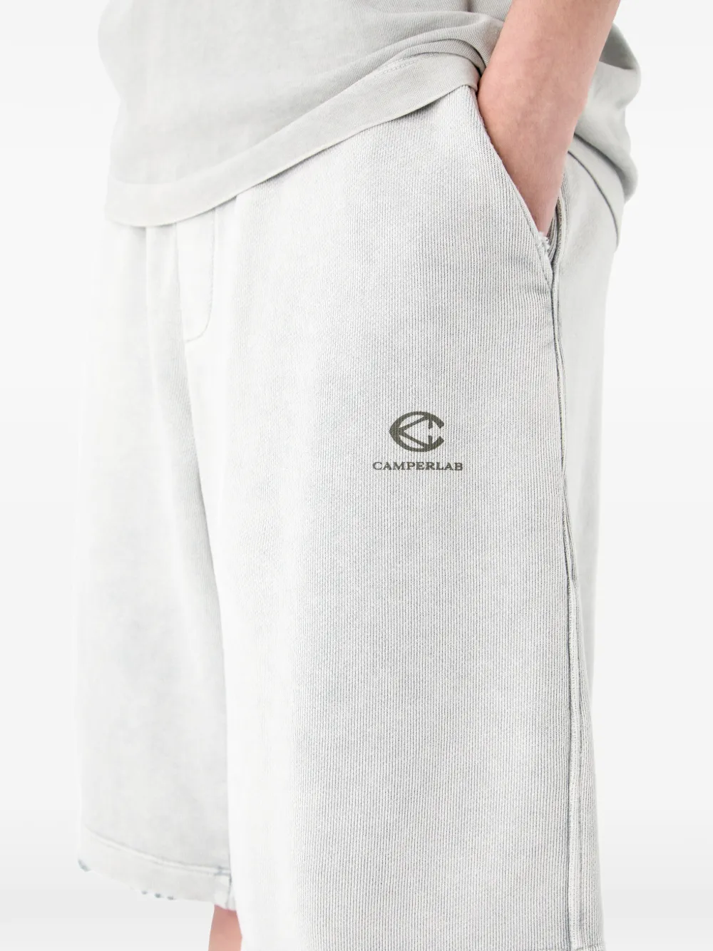 CamperLab Trainingsshorts met franje Grijs