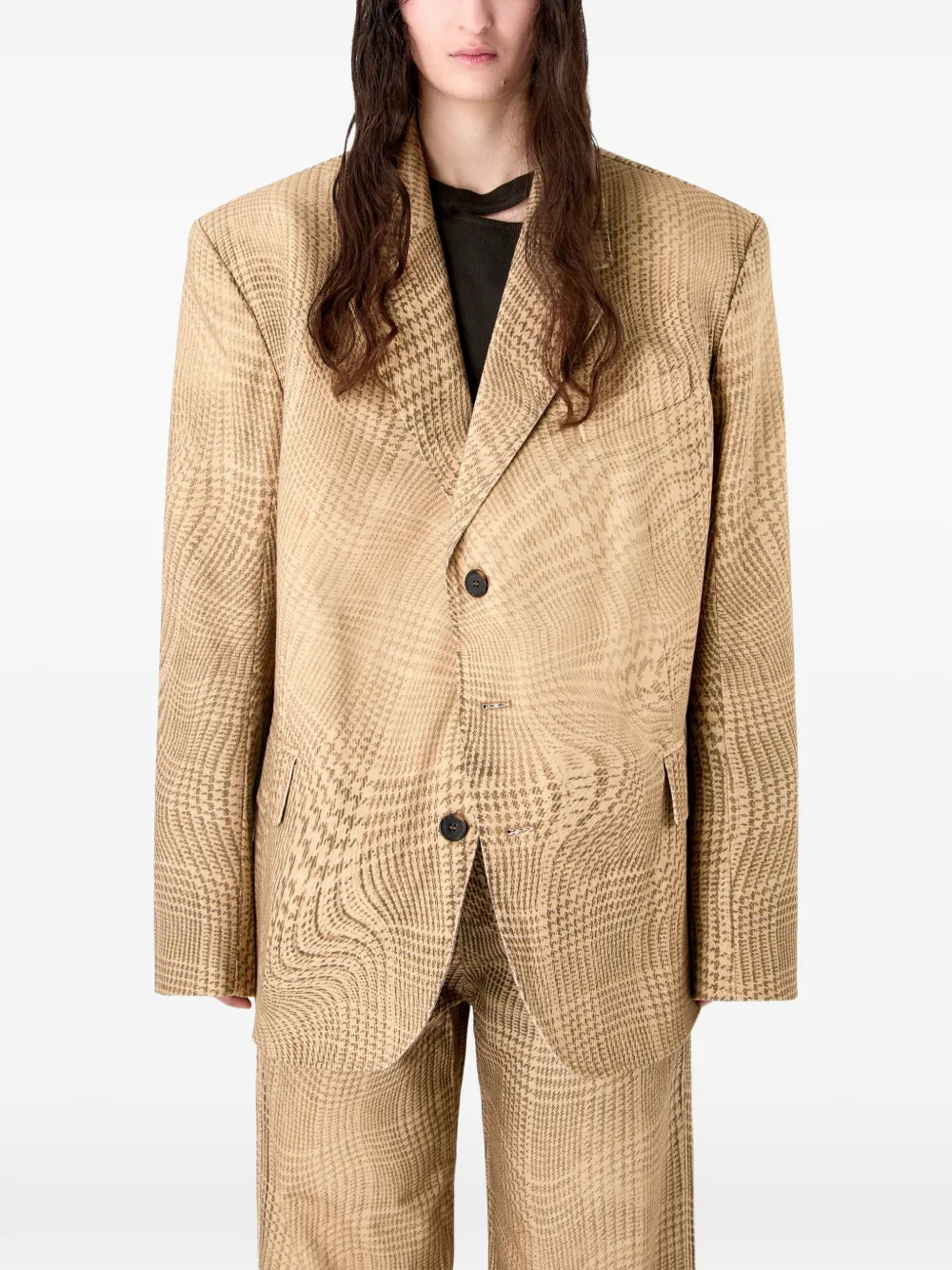  Camperlab Check Button Blazer - Brown 
