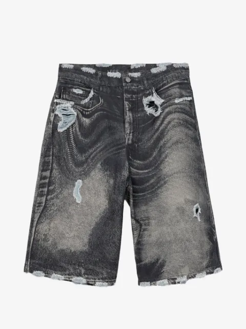 CamperLab shorts de mezclilla con efecto envejecido