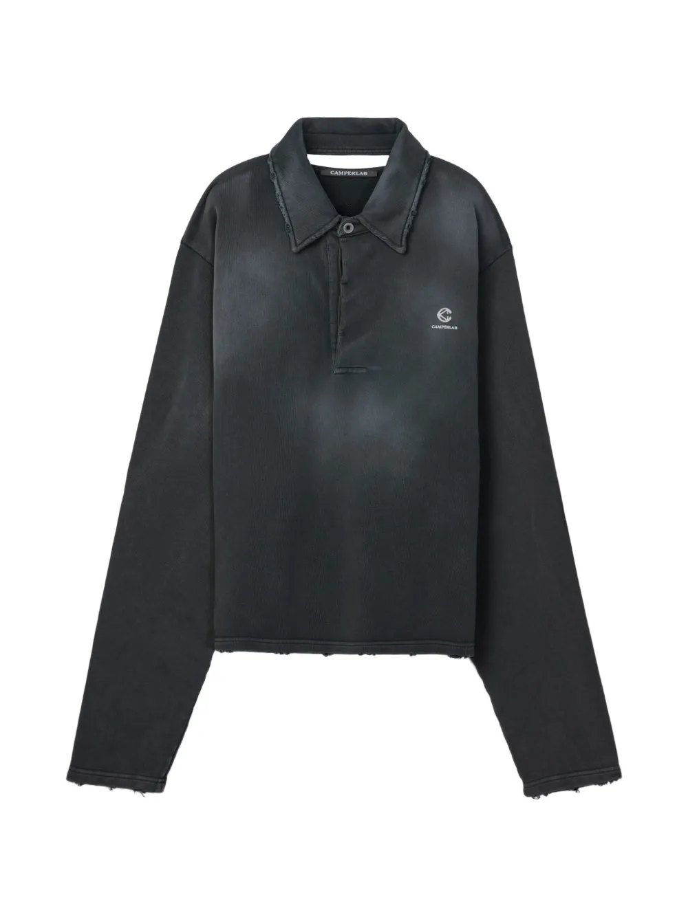 CamperLab Felpa con colletto sfrangiato - Grigio