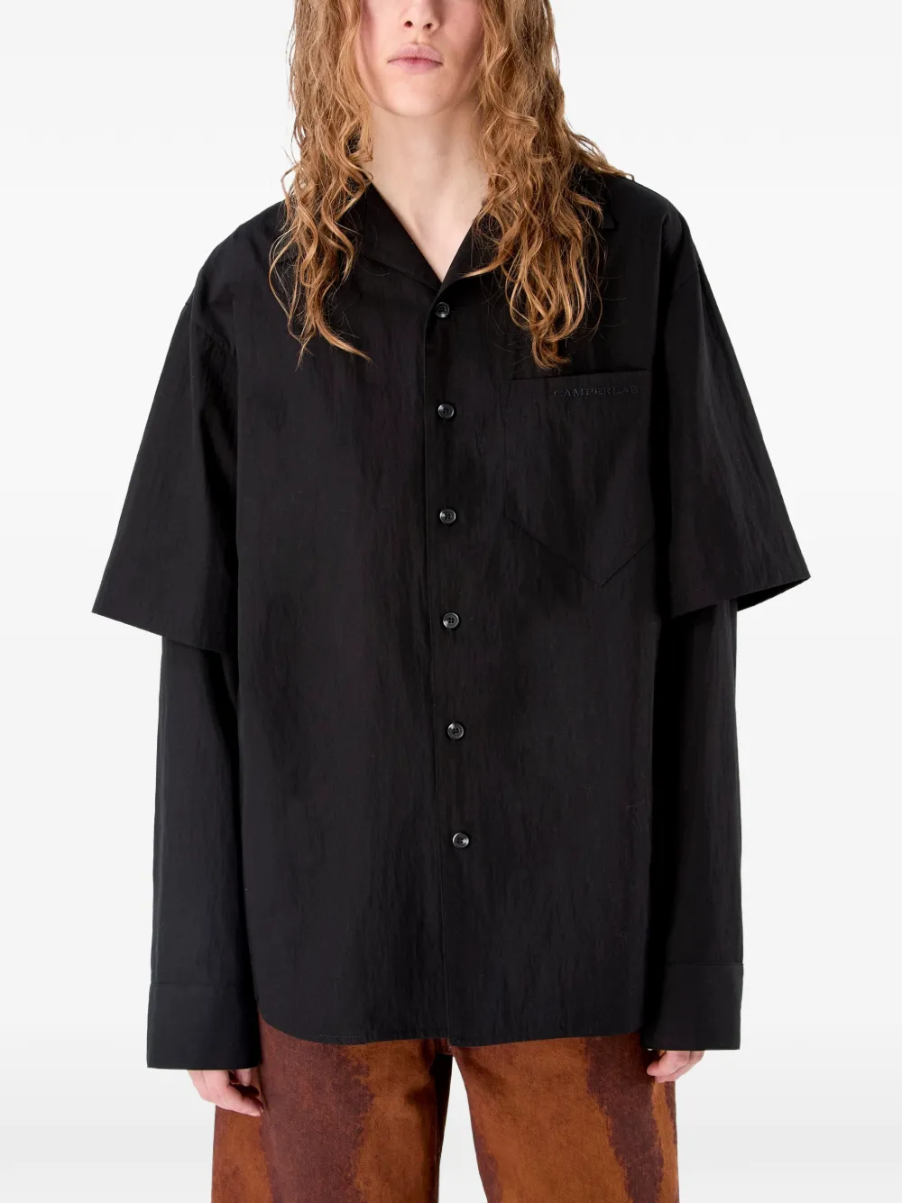  Camperlab Layered Pocket Shirt - Black 