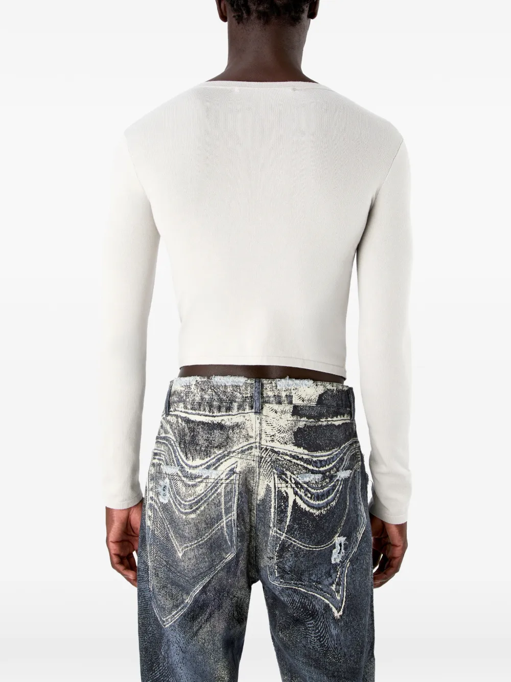 CamperLab Gesmockt vest Wit