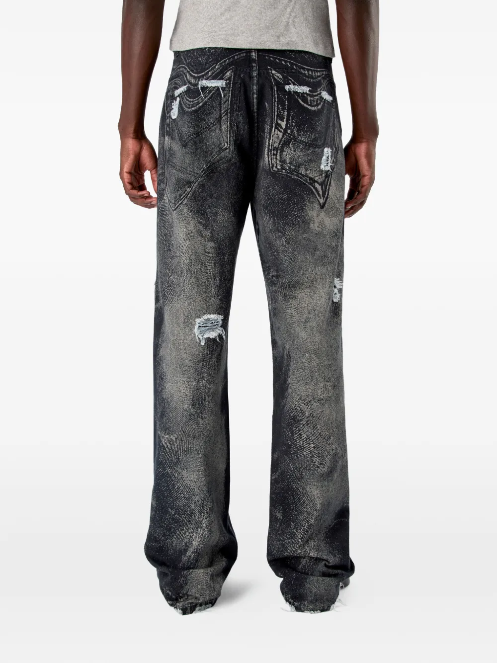 CamperLab Gerafelde jeans Zwart