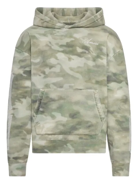 AMIRI bones oversize camouflage hoodie