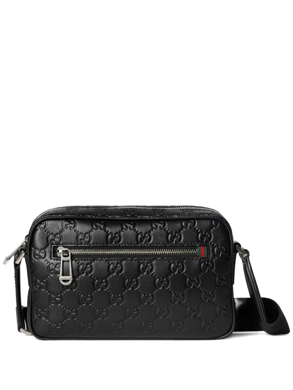 Gucci GG emblem small shoulder bag - Black