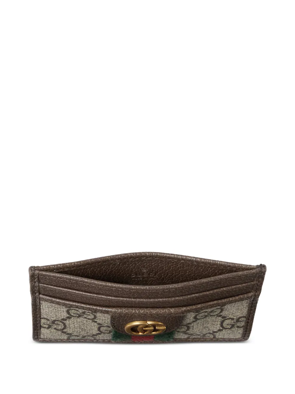 Gucci Ophidia GG pasjeshouder met monogram Bruin