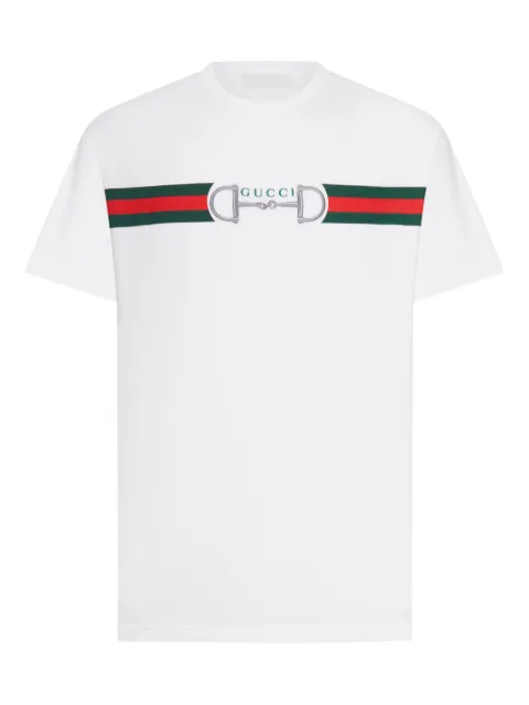 Gucci playera con detalle del logo