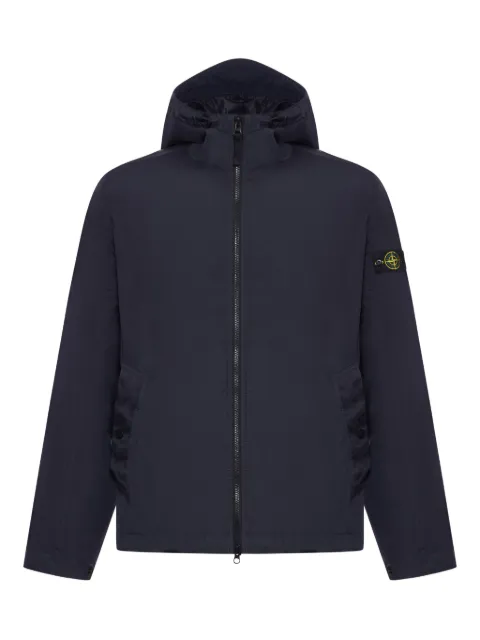 Stone Island hooded logo compass jacket