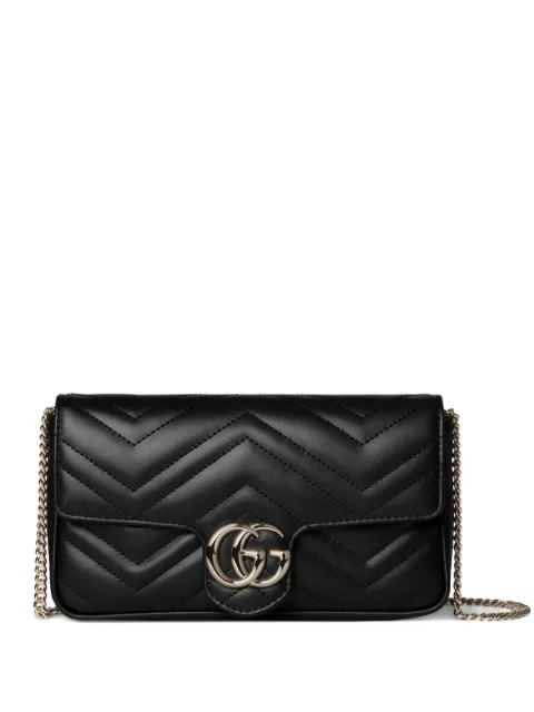 Gucci small GG Marmont chevron chain shoulder bag