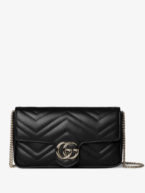 Gucci small GG Marmont chevron chain shoulder bag