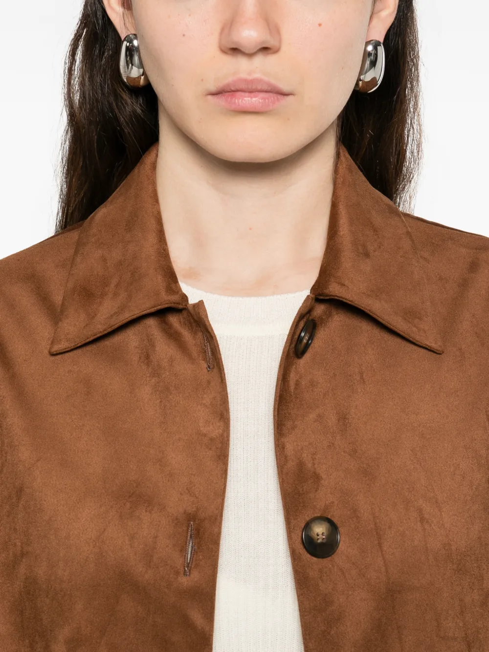 Flap-Pocket Button-Up Jacket