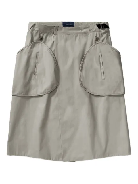 QUADRO CREATIONS Saia midi com sobreposição