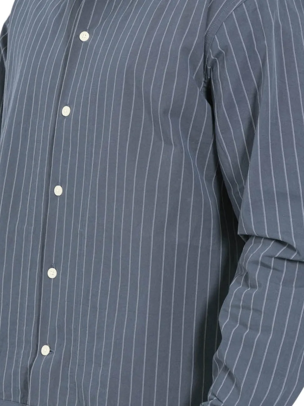 NN07 striped-pattern shirt - Blauw