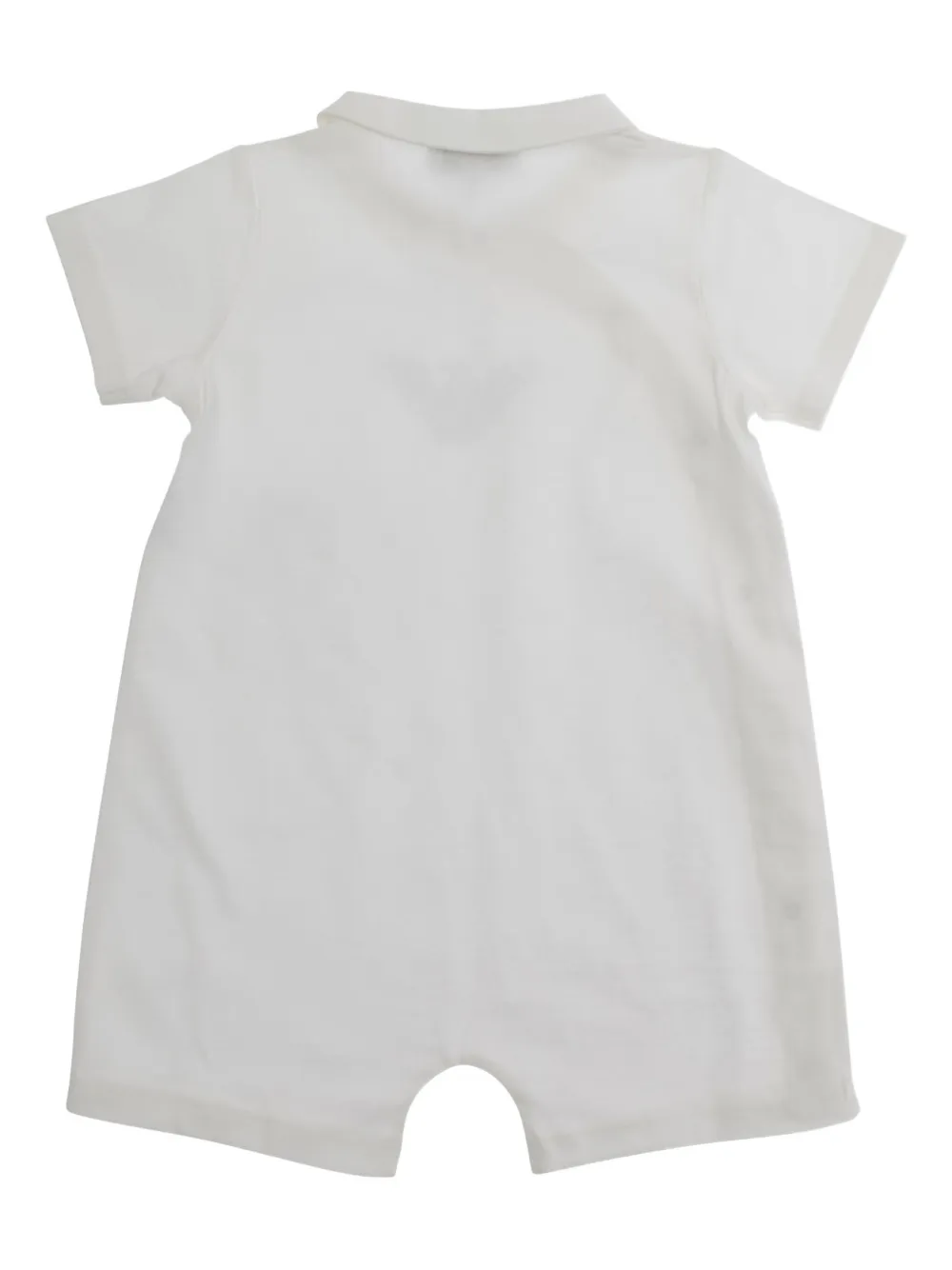 Emporio Armani Kids Romper met logo Wit