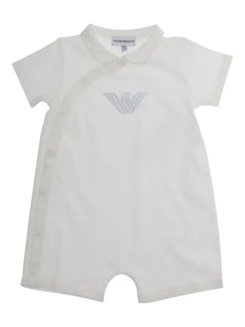 Emporio Armani Kids kortærmet buksedragt med logo