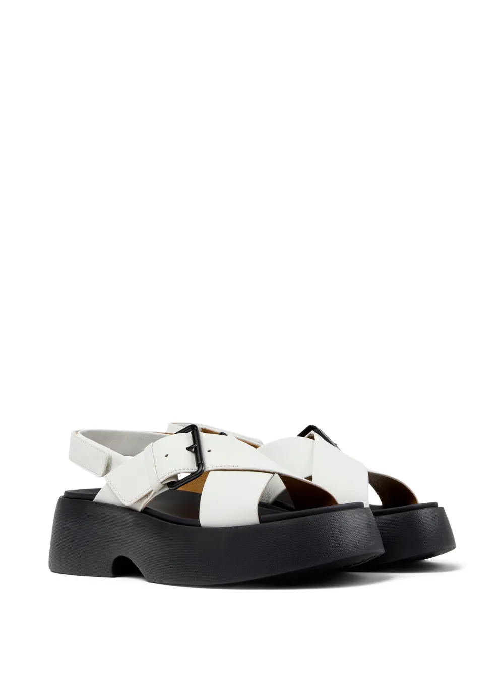 Camper Tasha leren sandalen Wit