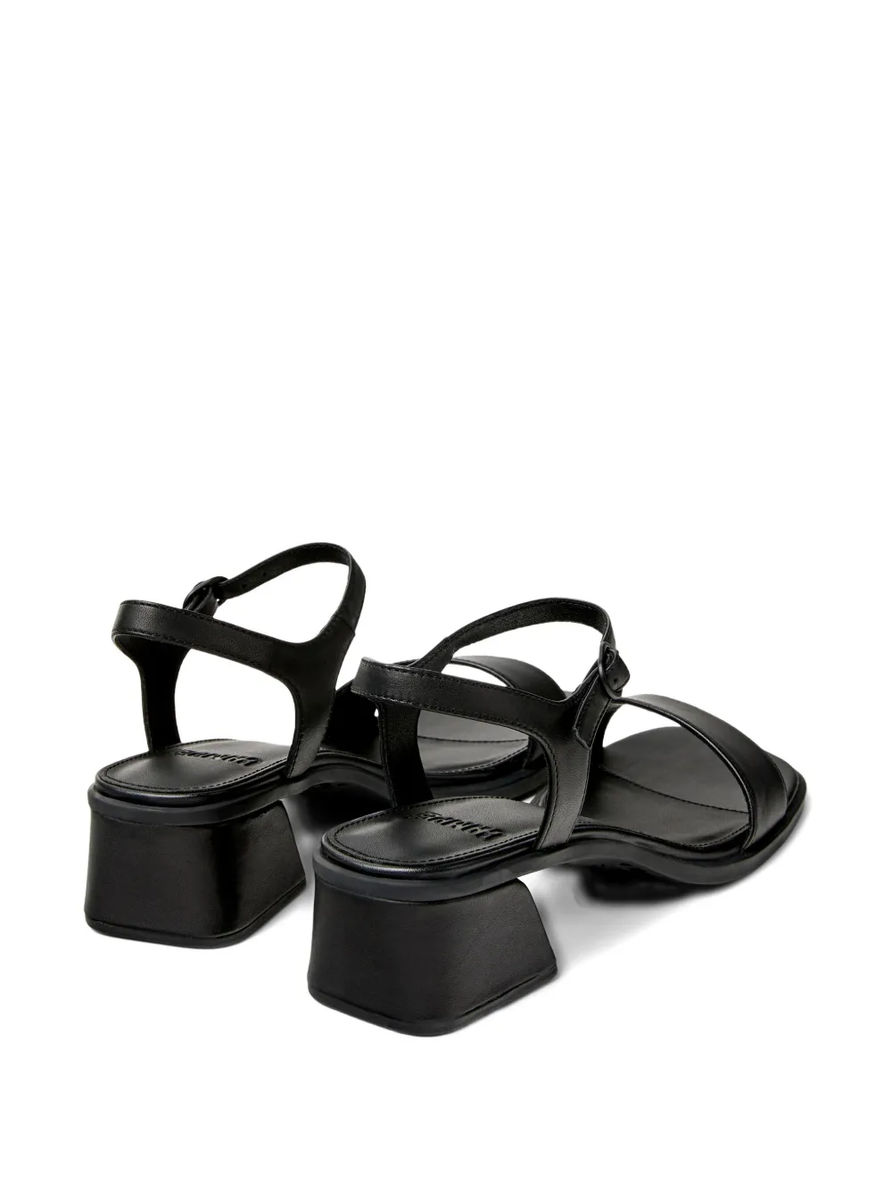 Camper Kora sandalen met blokhak Zwart