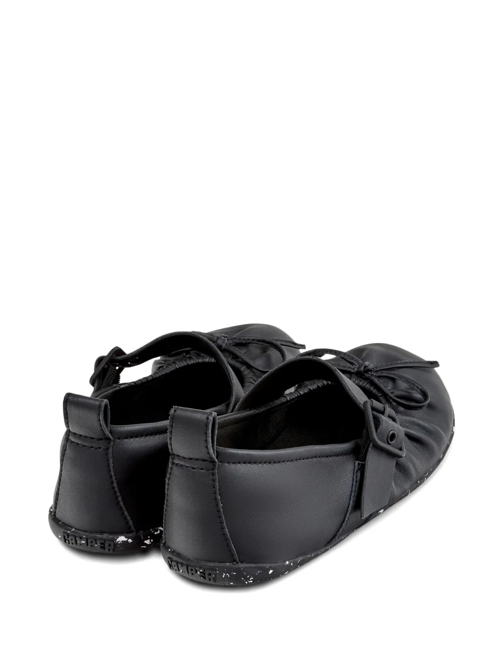 Camper Wabi ballerina's met gespsluiting Zwart