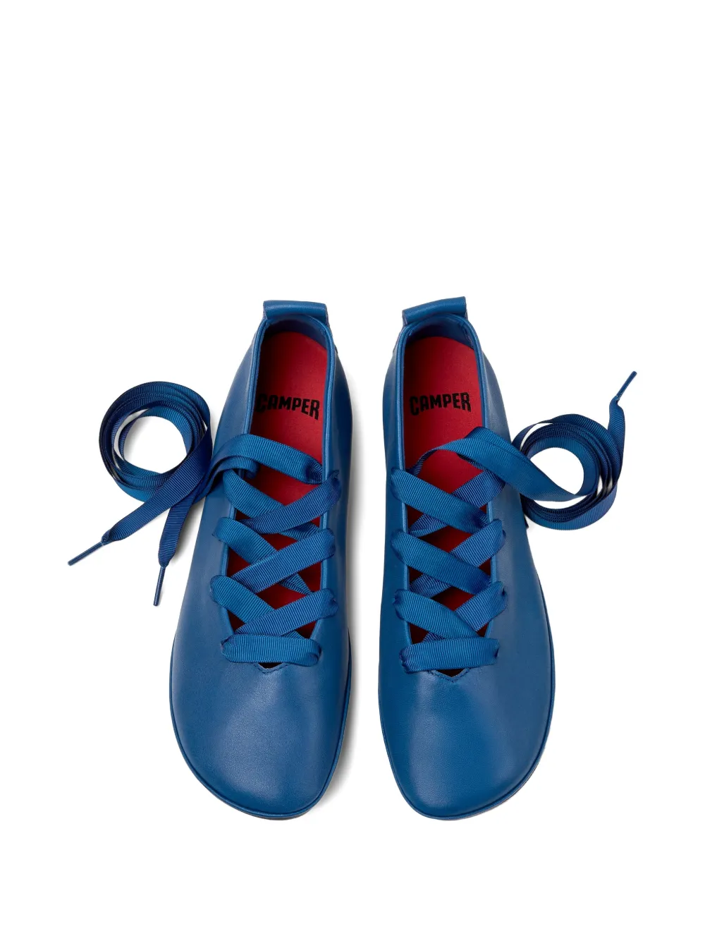 Camper Right Nina leren ballerina's Blauw