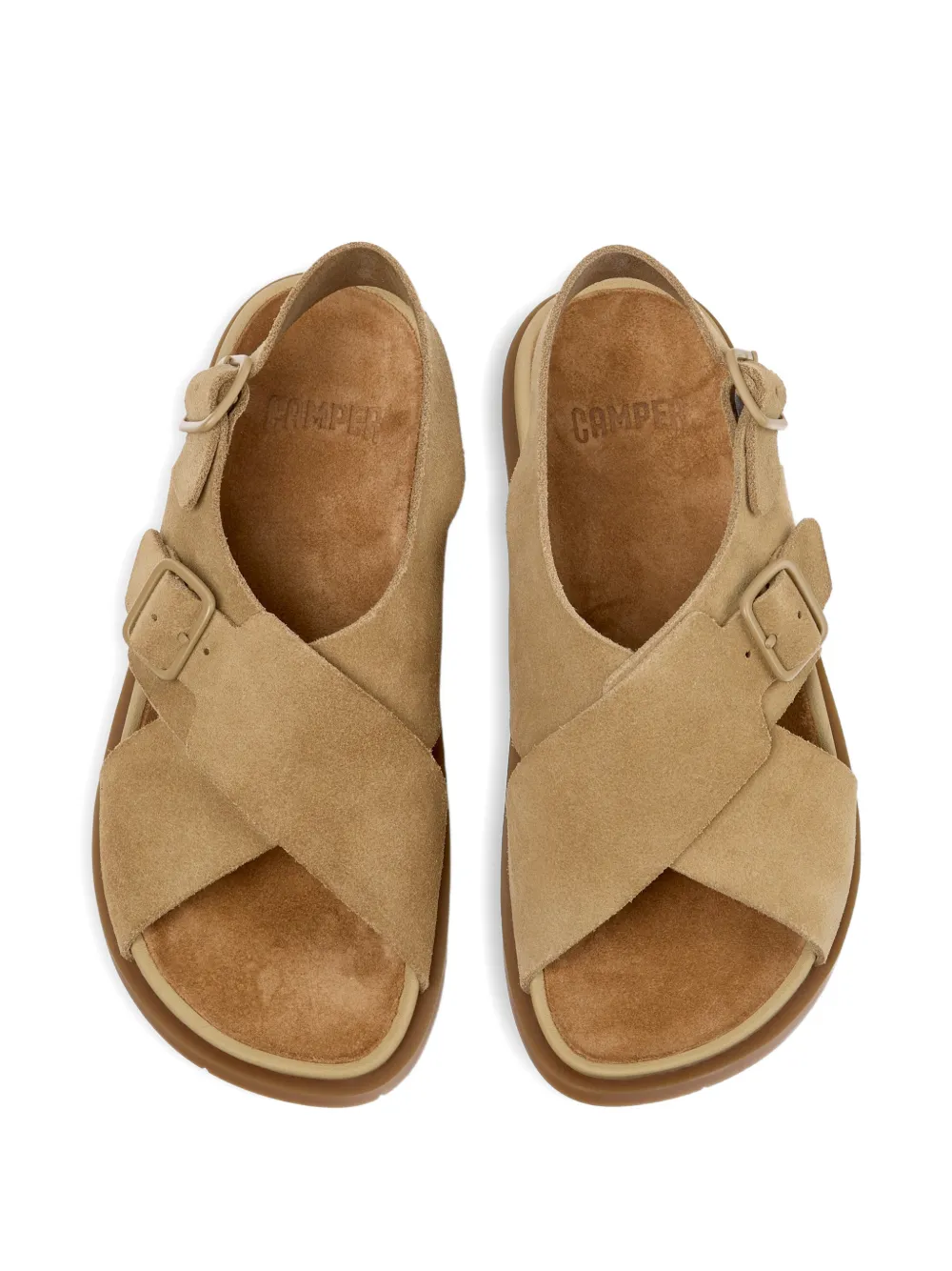 Camper Sandalen met gespbandje Bruin