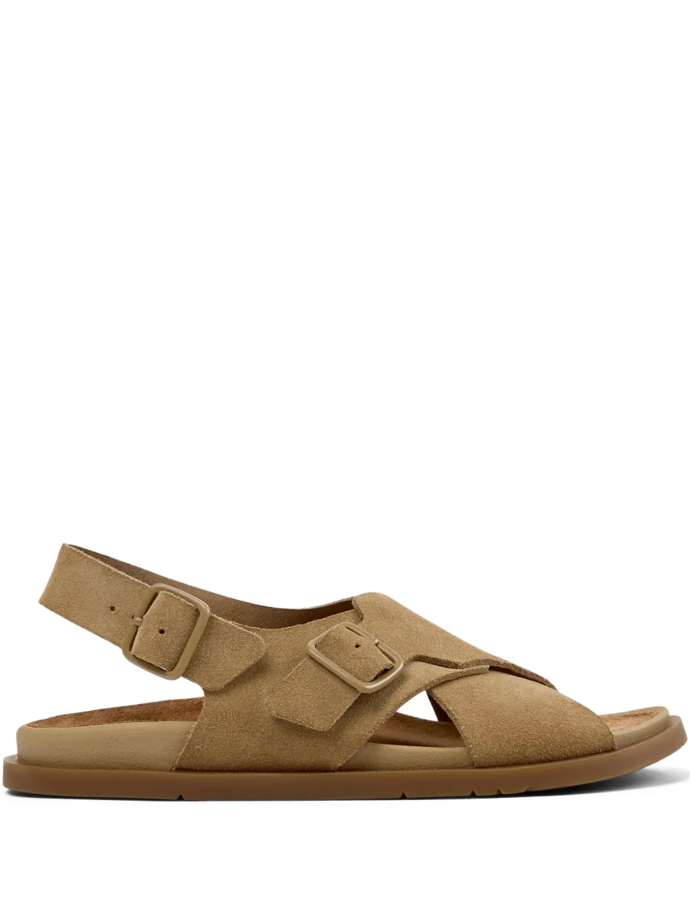 Camper buckle strap sandal - Marrone