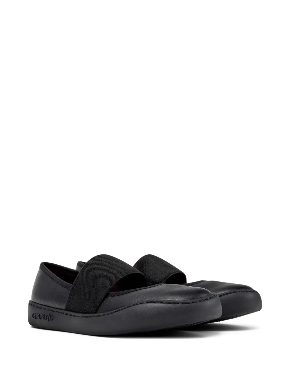 Camper Peu Touring elasticated-strap ballet flats Zwart