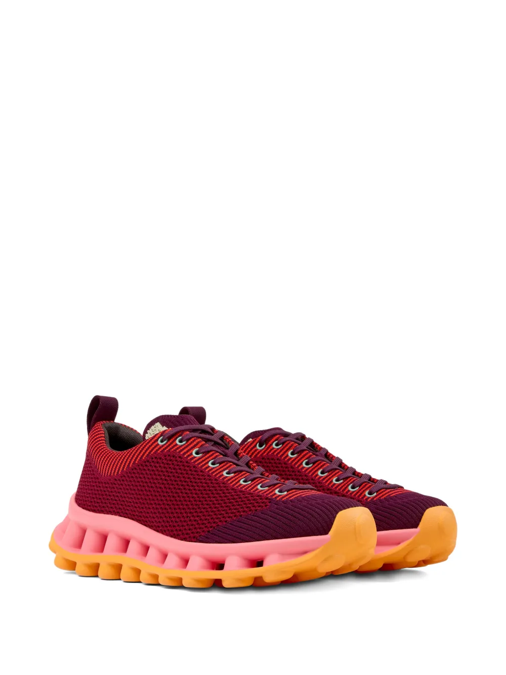 Camper Pelotissima sneakers met gestreepte zool Rood