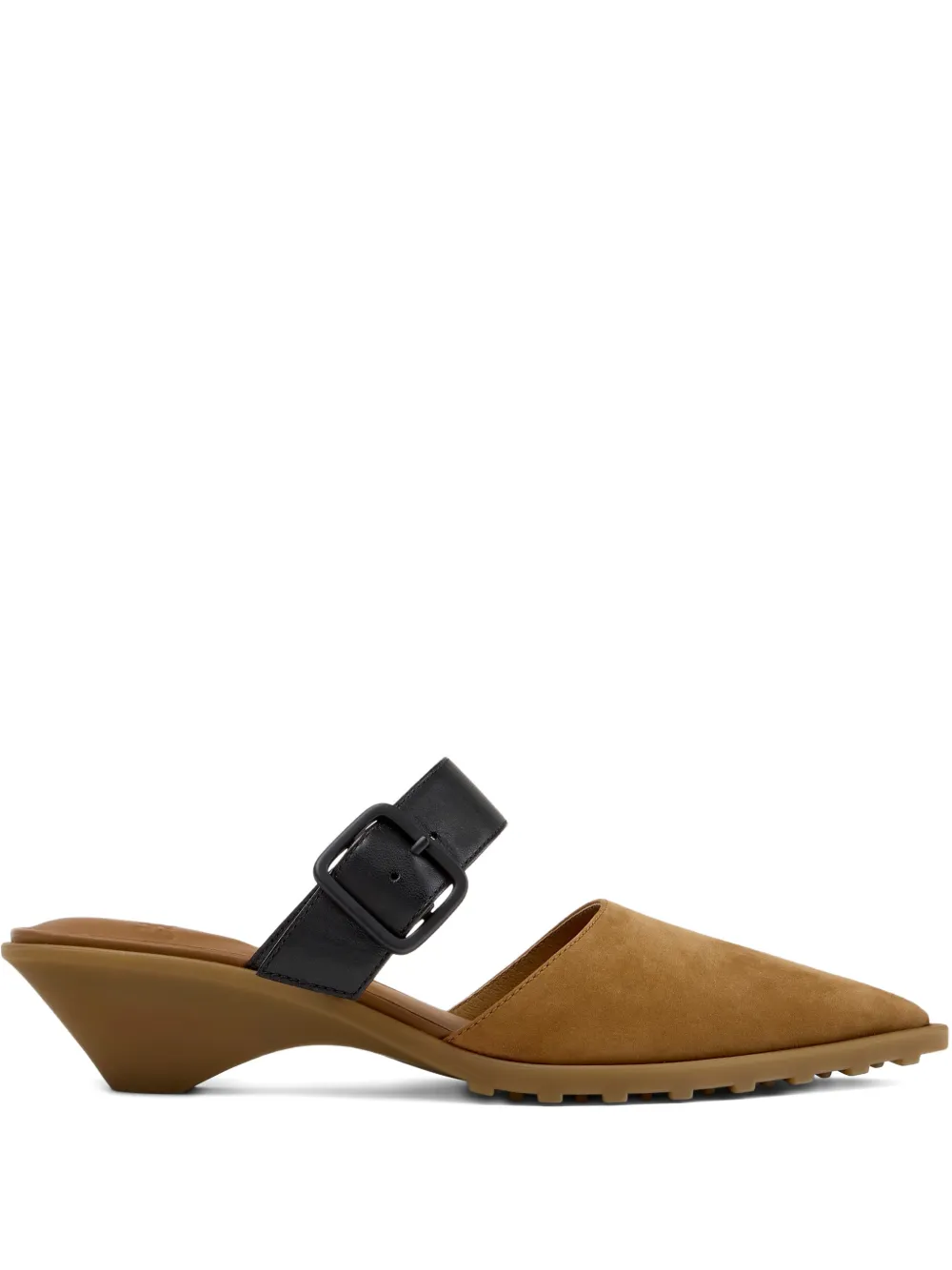 Camper Mules Anita con fibbia - Marrone