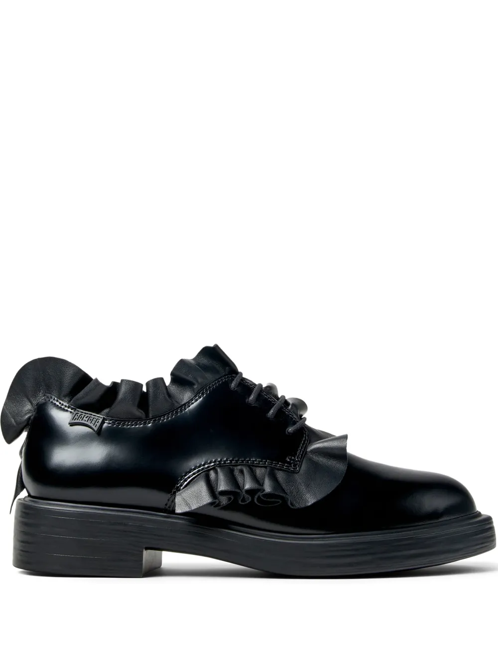 Camper Dean ruffled lace-up shoes - Nero