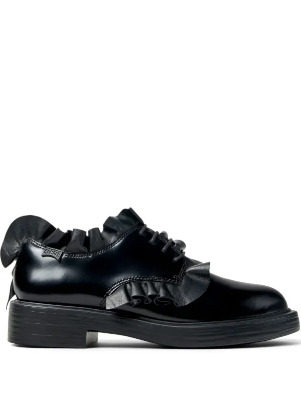Camper Dean ラッフル レースアップシューズ | ブラック | FARFETCH JP