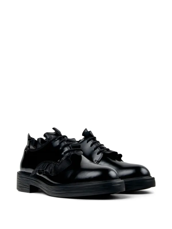 Camper Dean ラッフル レースアップシューズ | ブラック | FARFETCH JP