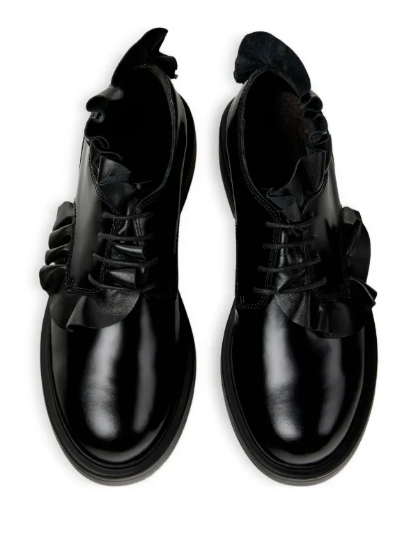CAMPER Deanリボン付きブラックレースアップシューズ Camper Dean Ruffled lace-up Shoes | Black | FARFETCH