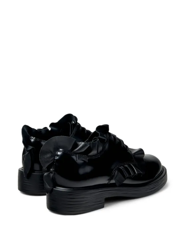 Camper Dean ラッフル レースアップシューズ | ブラック | FARFETCH JP