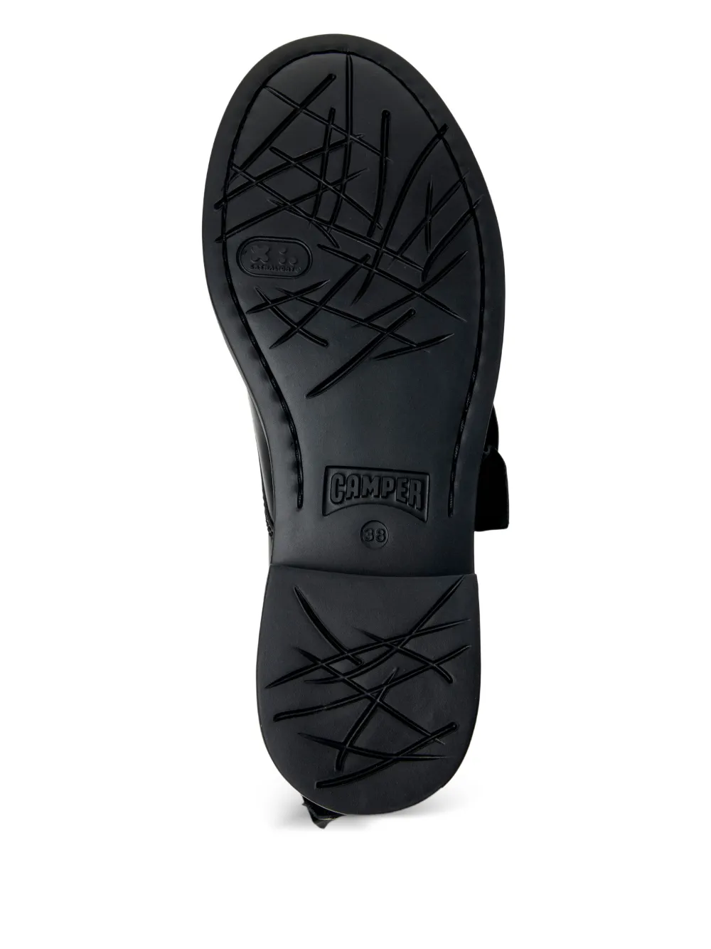 Camper Dean veterschoenen met ruches Zwart