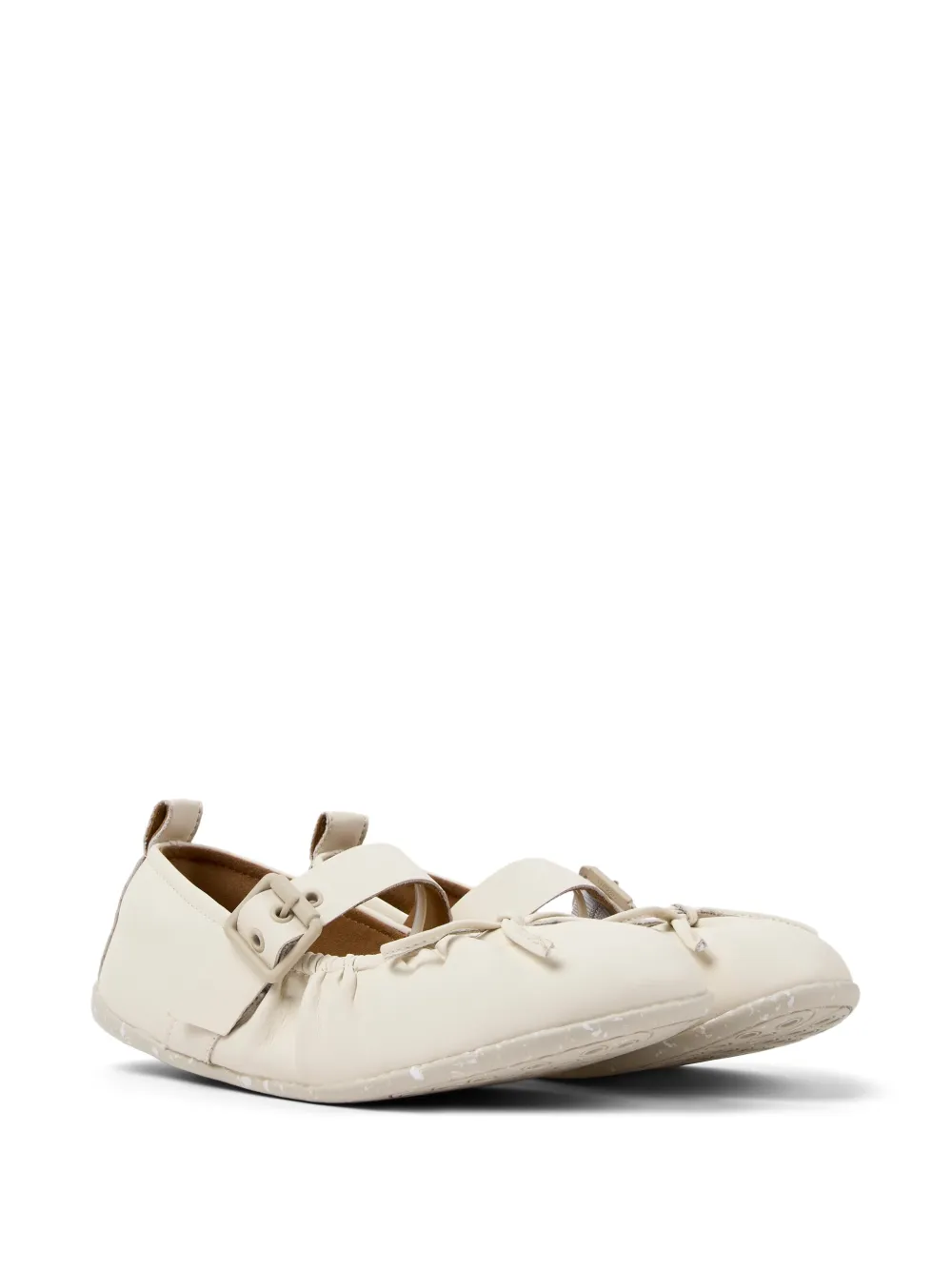 Camper Wabi ballerina's met gesp Wit