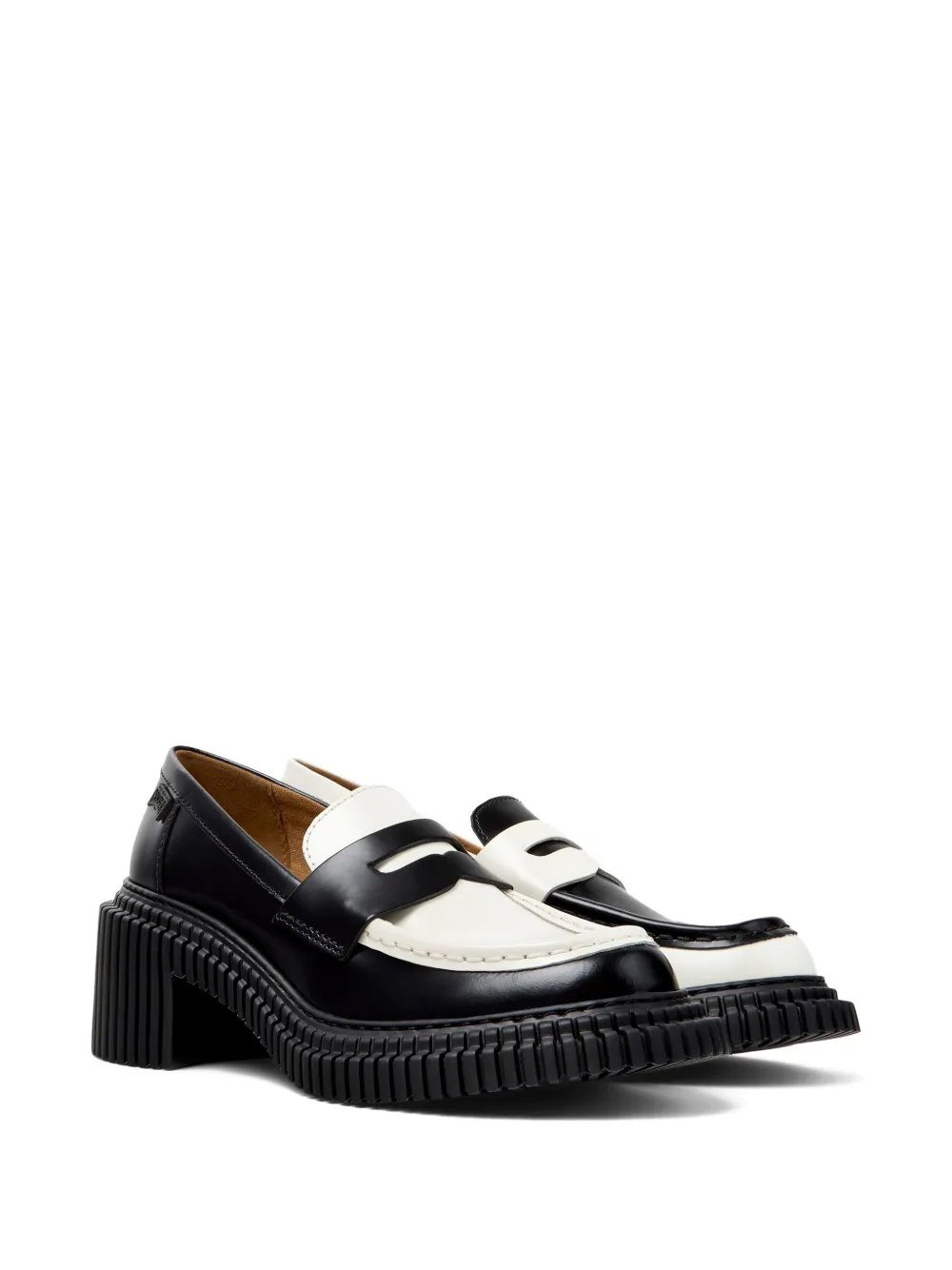Camper platform london twins loafers - Zwart