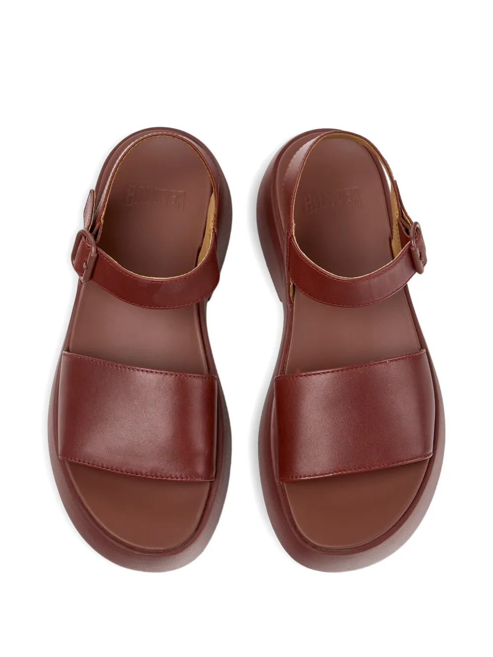 Camper Tasha leren sandalen Rood