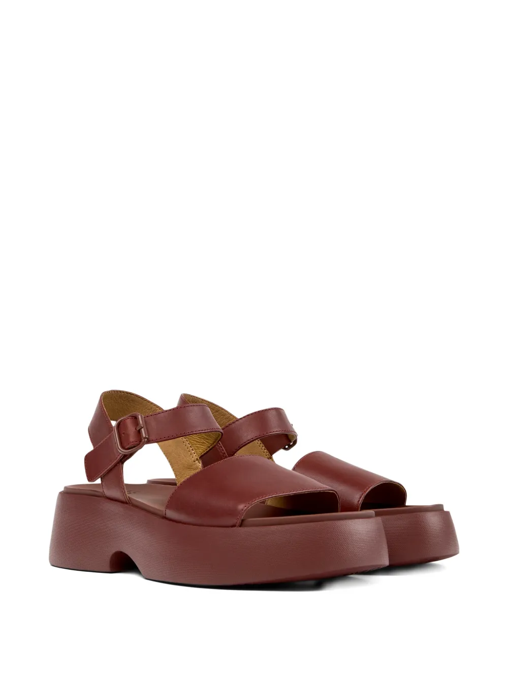 Camper Tasha leren sandalen Rood