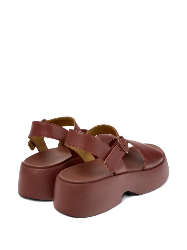 Camper Tasha レザーサンダル | レッド | FARFETCH JP