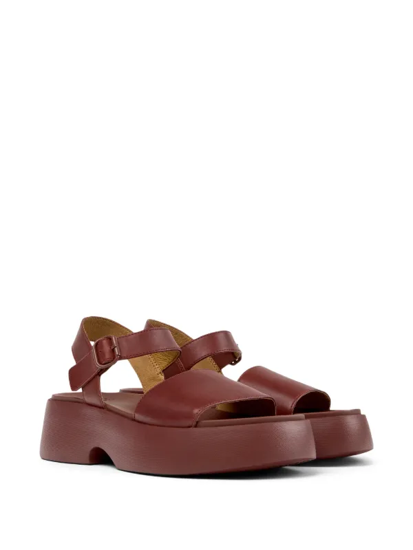 Camper Tasha レザーサンダル | レッド | FARFETCH JP