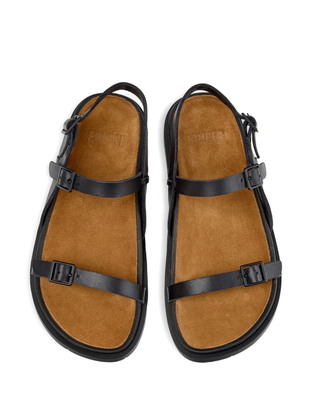 Camper Lluc sandalen met gesp Zwart